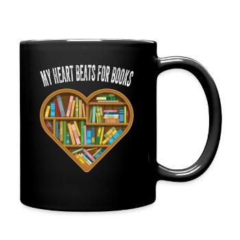 Un coeur Pour bibliothèque Lire Le livre - Mug uni - noir - Droite