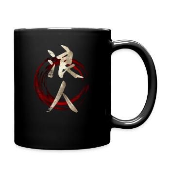 Japanese Symbol Kanji For Ronin - Full Colour Mug - black - Right