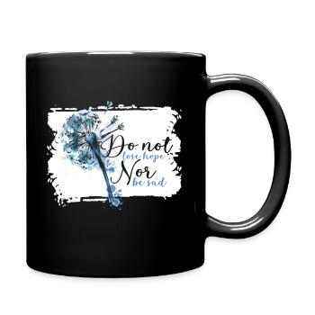 Pusteblumen Pusteblume Löwenzahn Blume Wildkraut - Tasse einfarbig - Schwarz - Rechts