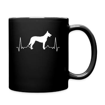 Hollandse Herder Renard Berger hollandais - Mug uni - noir - Droite