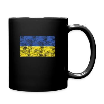 Drapeau de l’Ukraine - Mug uni - noir - Droite