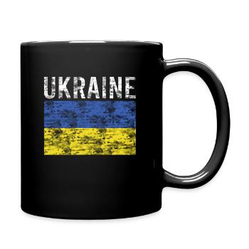 Drapeau de l’Ukraine - Mug uni - noir - Droite