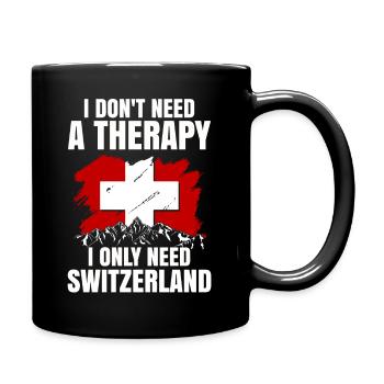Suisse Suisse Suisse cadeau Alpes Montagnes Drapeau - Mug uni - noir - Droite