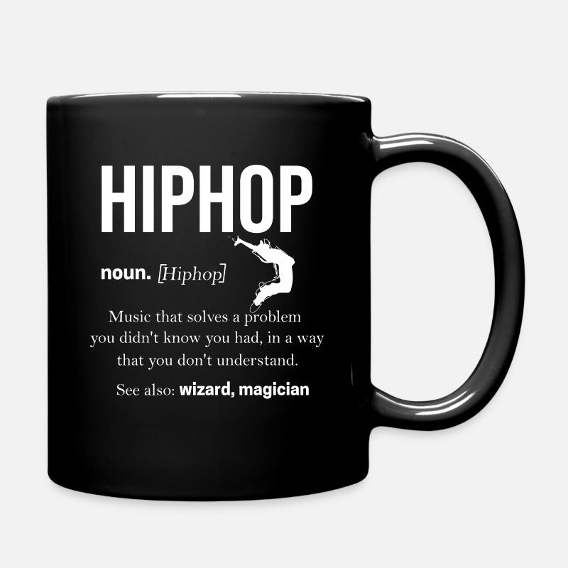 Hip Hop - Ensfarget kopp - svart