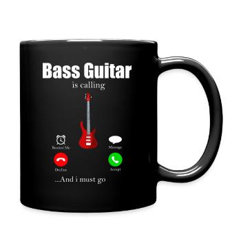 Bassist - Tasse einfarbig - Schwarz - Rechts
