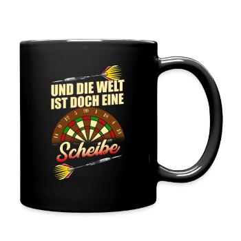 Deutsches Dartmer German Dart-Team - Dart - Tasse einfarbig - Schwarz - Rechts