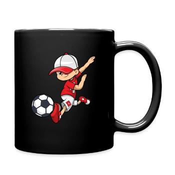 Football Suisse cadeau joueur de football Nati Garçon - Mug uni - noir - Droite