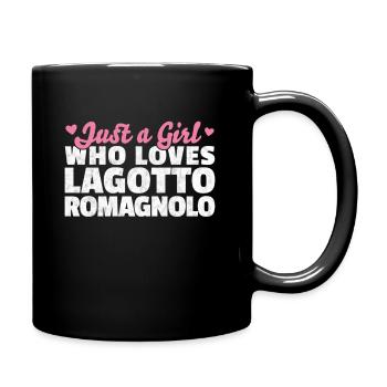 Fille le Lagotto Romagnolo aime sort - Mug uni - noir - Droite