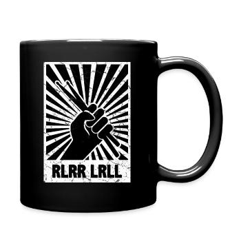 Schlagzeug Regel Drum Sticks - Tasse einfarbig - Schwarz - Rechts