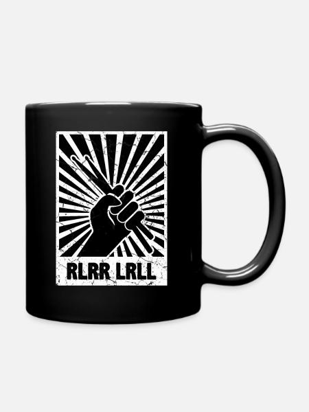Percussion règle de bâtons de batterie - Mug uni - noir