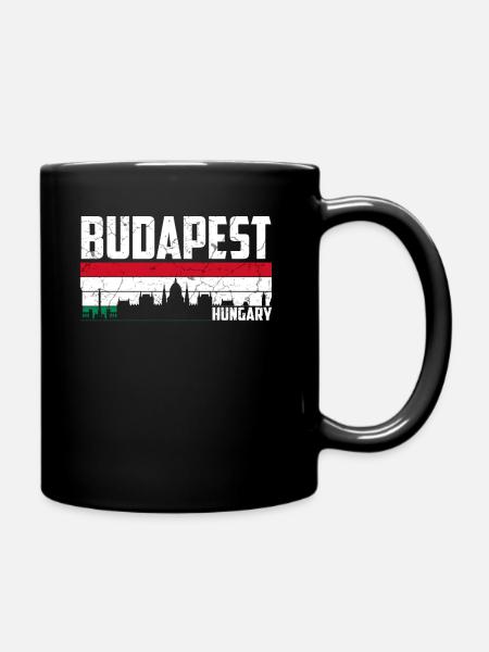 Budapest Skyline Ungarn - Tasse einfarbig - Schwarz