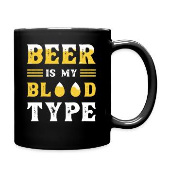 Beer Blood Group Beer - Full Colour Mug - black - Right