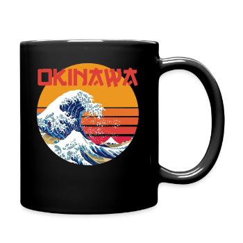 Kanagawa Okinawa Japan - Full Colour Mug - black - Right