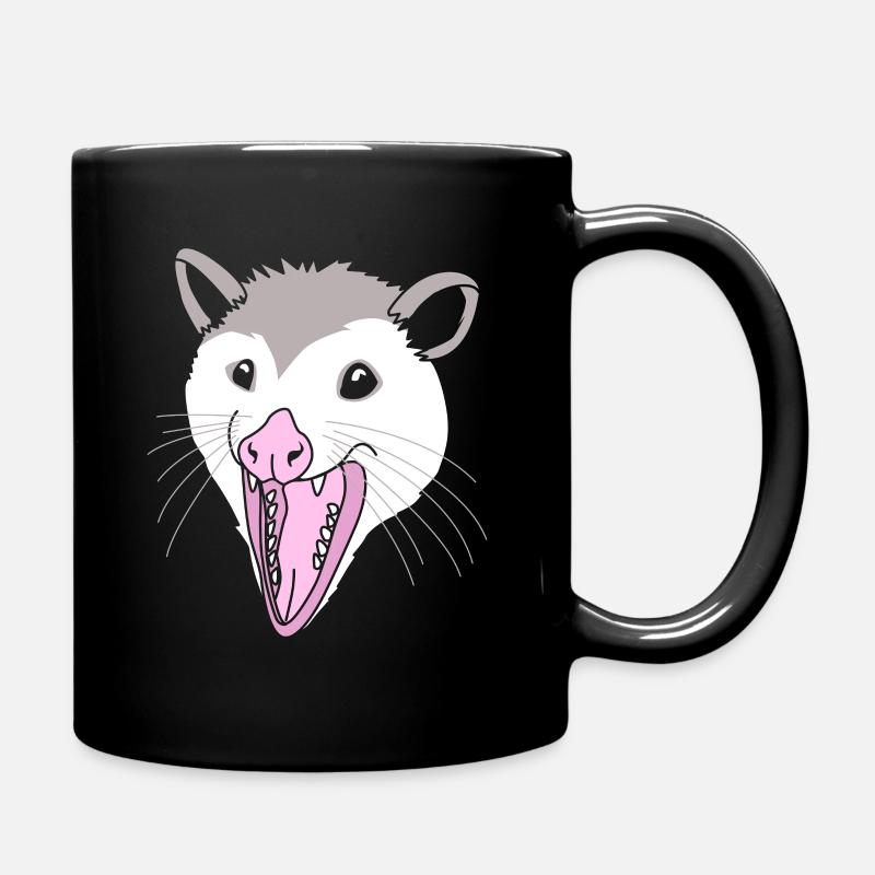 Opossum - Tasse einfarbig - Schwarz