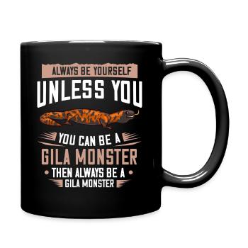 Gila Monster Eidechse Krustenechse Reptilien - Tasse einfarbig - Schwarz - Rechts