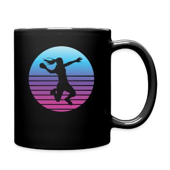 Handball handball sport Vintage - Mug uni - noir - Droite