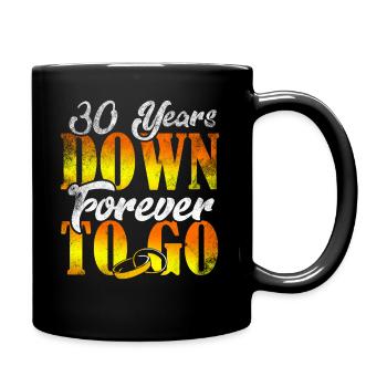 30th wedding anniversary - Full Colour Mug - black - Right