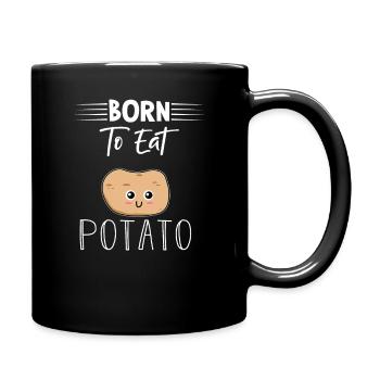 Potato Cute Funny - Full Colour Mug - black - Right