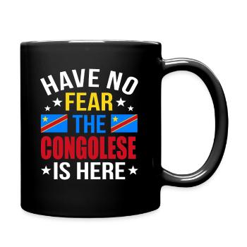 Demokratische Republik Kongo Geschenk - Tasse einfarbig - Schwarz - Rechts