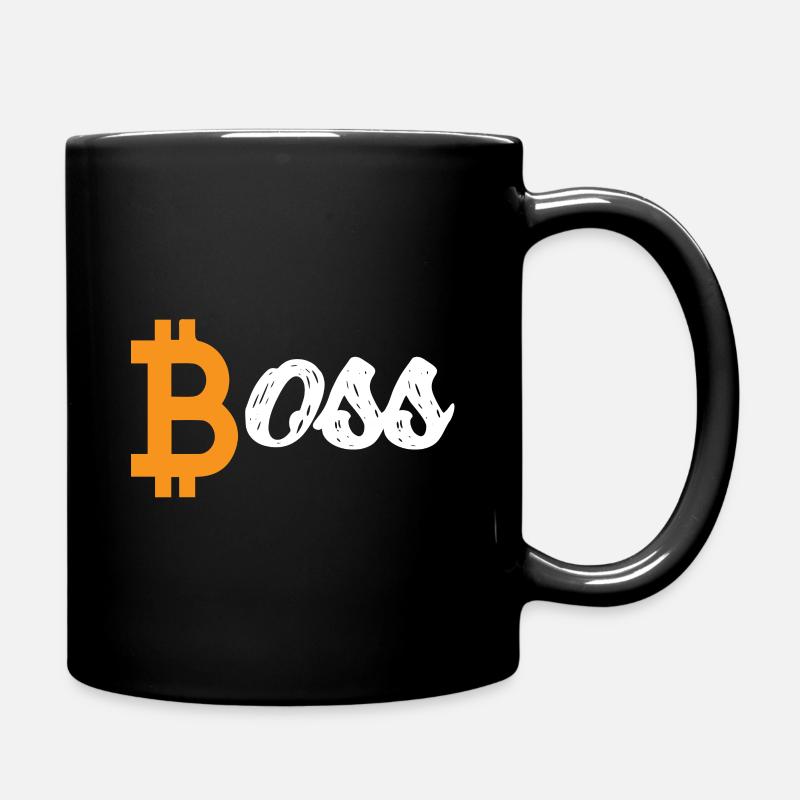 Bitcoin Boss Kryptowährung Trading BTC - Tasse einfarbig - Schwarz