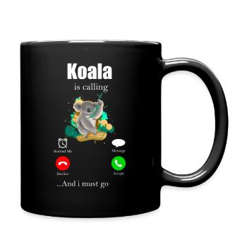 Koala ours animal cadeau zoo dormir marstonne - Mug uni - noir - Droite