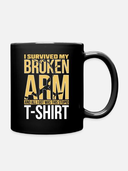 recovery Broken Arm Bone surgery - Mug uni - noir