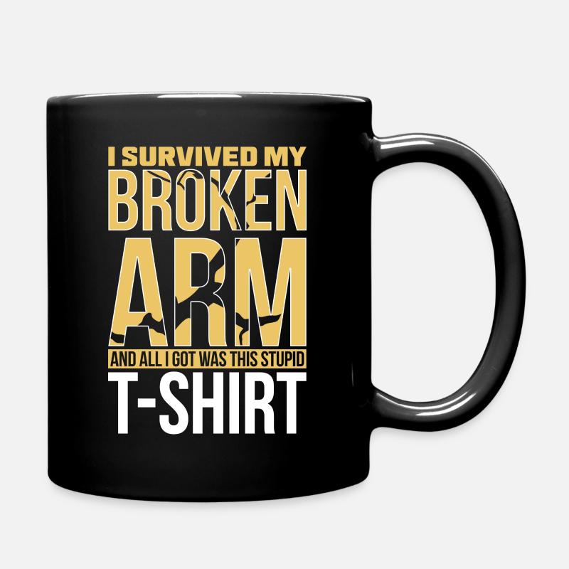 recovery Broken Arm Bone surgery - Mug uni - noir