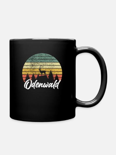 Odenwälder Odenwald Geschenk - Tasse einfarbig - Schwarz