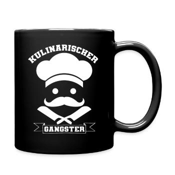 Kochen Spruch Kochausbildung Sauce Patissier - Tasse einfarbig - Schwarz - Rechts