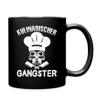 Meisterkoch Chef de Partie Sous Chef Geschenk - Tasse einfarbig - Schwarz - Rechts