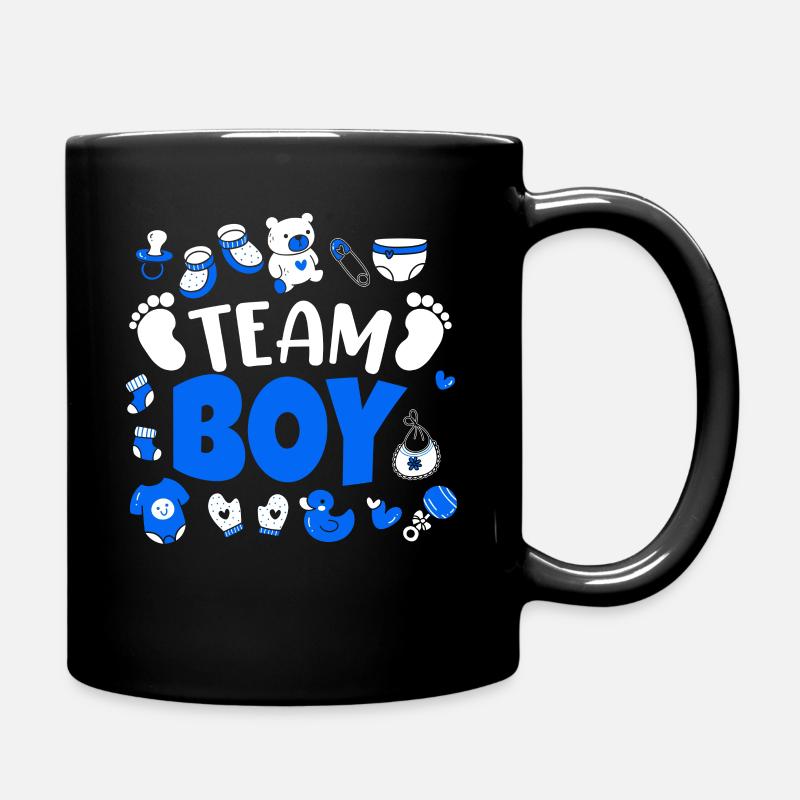 Team Boy Grossesse Bébé Party - Mug uni - noir
