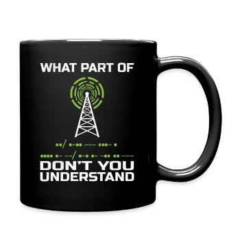 Amateurfunk Ham Radio Funk Radio Amateufunker - Tasse einfarbig - Schwarz - Rechts