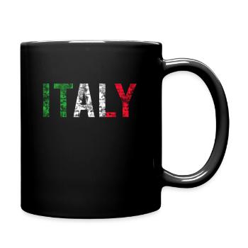 Italy Flag Vintage - Full Colour Mug - black - Right