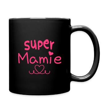 super mamie - Mug uni - noir - Droite