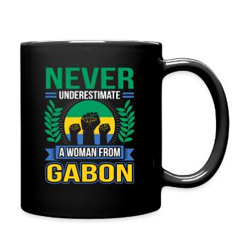 Gabon - Full Colour Mug - black - Right