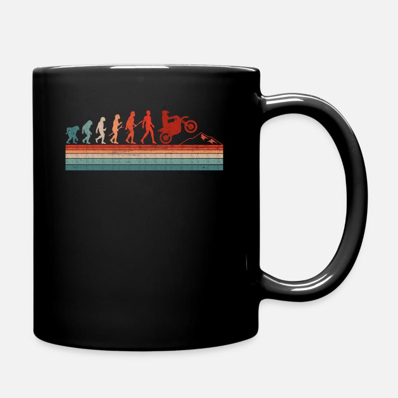 Motocross Evolution - Tasse einfarbig - Schwarz
