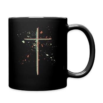 Christlich - Religion - Tasse einfarbig - Schwarz - Rechts