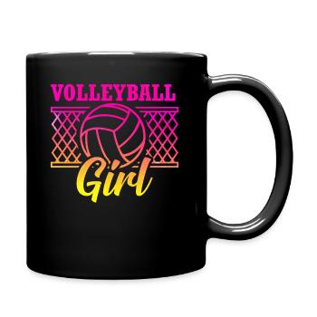 Volleyball Players Volleyball Girls - Full Colour Mug - black - Right