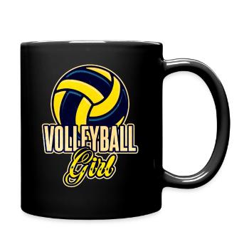 Women's Volleyball Girl Gift - Full Colour Mug - black - Right