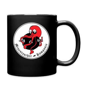 Berufssoldat Minentaucher Bundeswehr Kompanie - Tasse einfarbig - Schwarz - Rechts