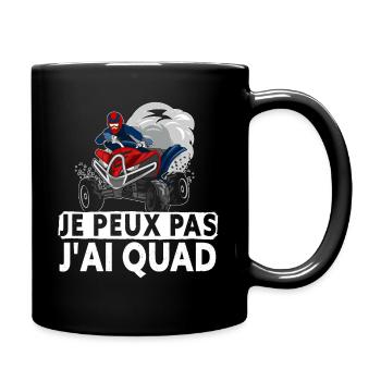 I Can't I Have Quad - Full Colour Mug - black - Right
