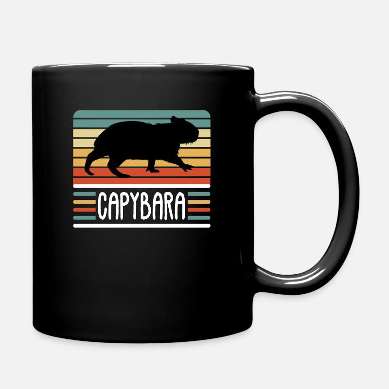 Capybara Capibara Cochon d’eau Amant rongeur - Mug uni - noir