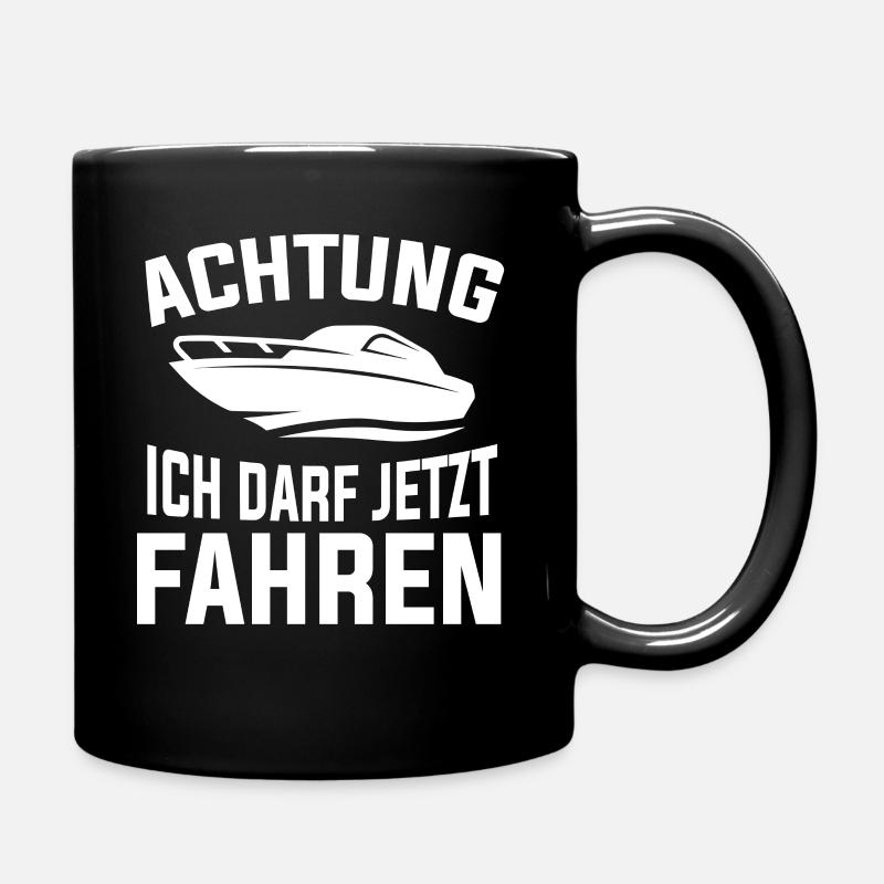 Bootsführerschein Bestanden Boot Kapitän - Tasse einfarbig - Schwarz