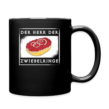 BBQ Grill Barbecue Griller Mettbrötchen lustig - Tasse einfarbig - Schwarz - Rechts