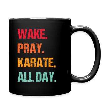 Karaté Arts martiaux Combats de karaté - Mug uni - noir - Droite