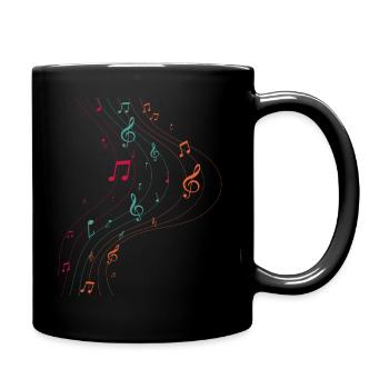 Musique vintage symbole - Mug uni - noir - Droite
