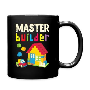 Cool Master Builder Drôles blocs de construction Cadeau Papa - Mug uni - noir - Droite