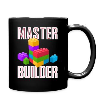 Master Builder Chemise Mignon Master Block Builder Papa - Mug uni - noir - Droite