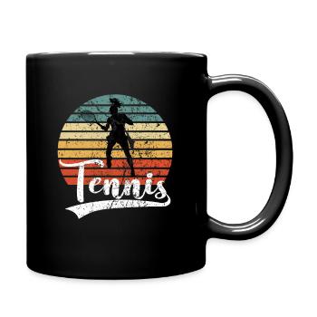 Tennis Tennis Women's Tennis Player - Full Colour Mug - black - Right