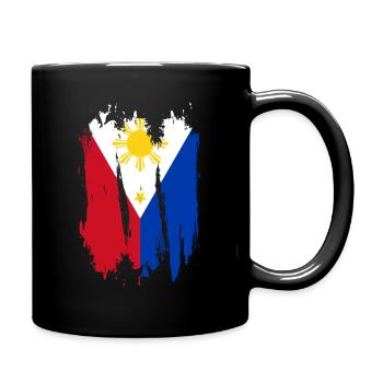 Philippinen - Tasse einfarbig - Schwarz - Rechts